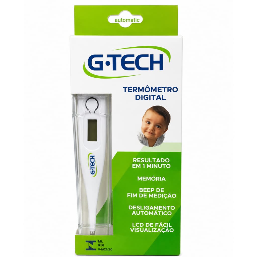 Termômetro G-Tech Digital Original Clínico Adulto Infantil Resultado Rápido