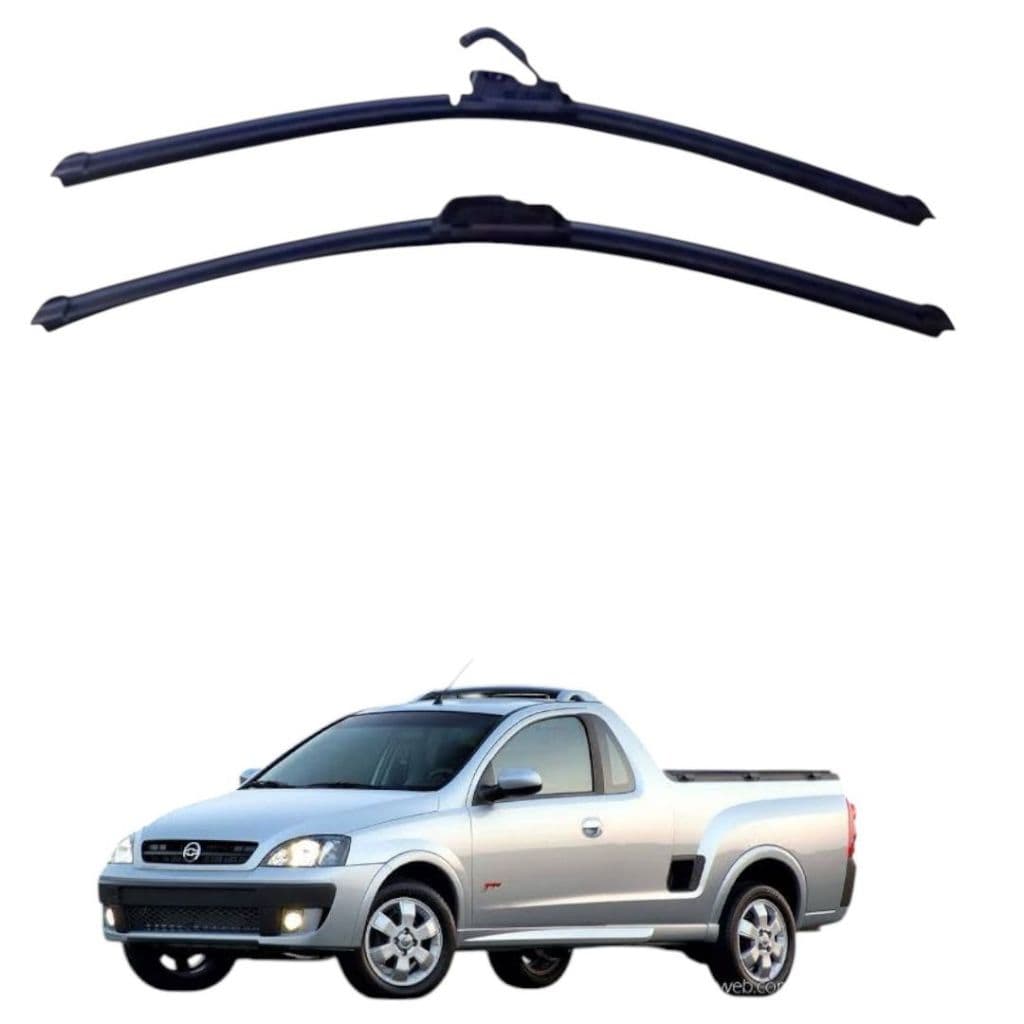 Kit Par Palheta Limpador de Para-brisa Dianteiro Chevrolet Montana 2003 a 2010