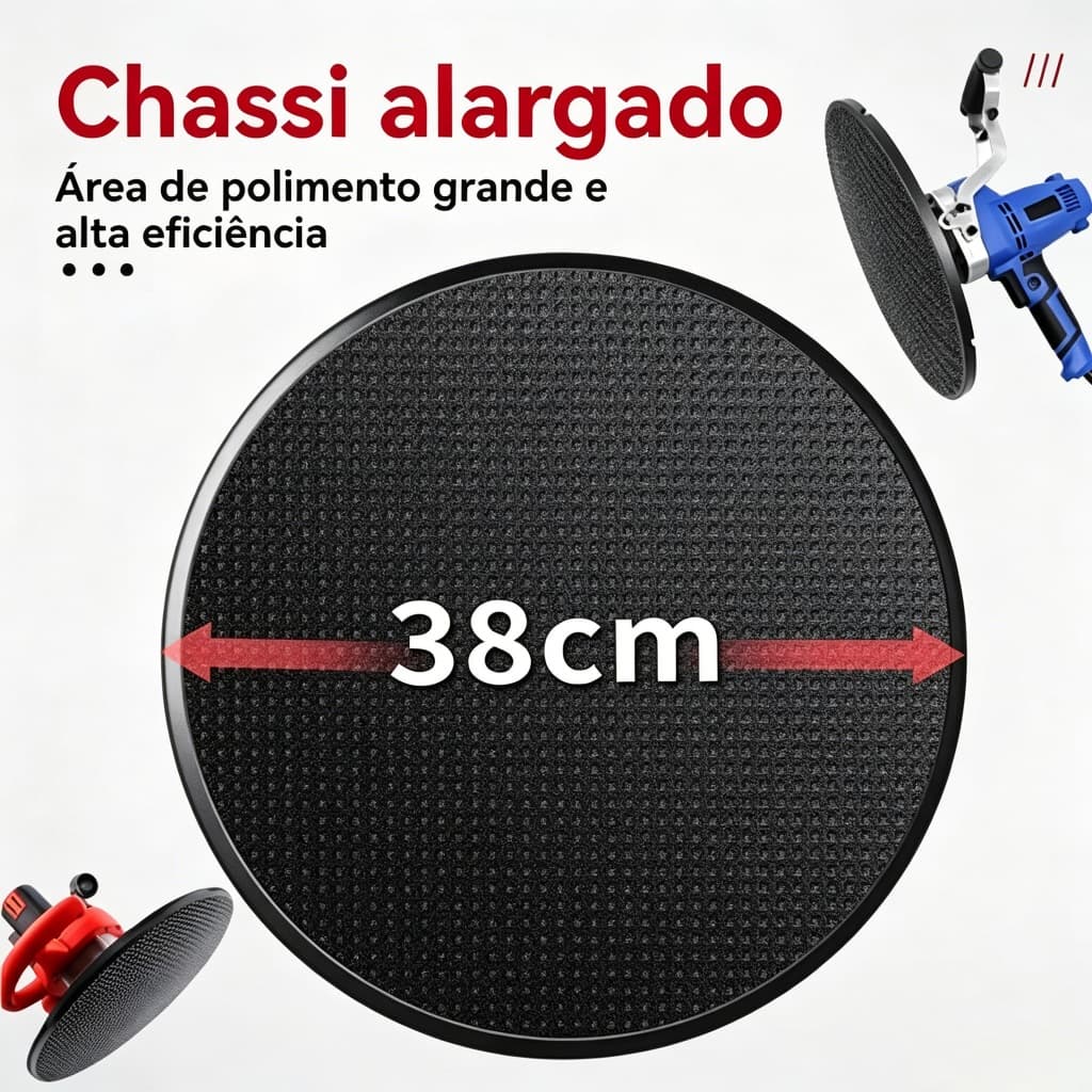 Disco De Plástico 380mm Desempenadeira Elétrica P/ Menegotti Cortg Vonder e outros