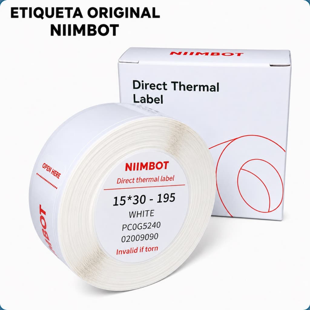 Rolo Etiquetas 15X30 (195) Niimbot P/ Impressora D110 D11 D101