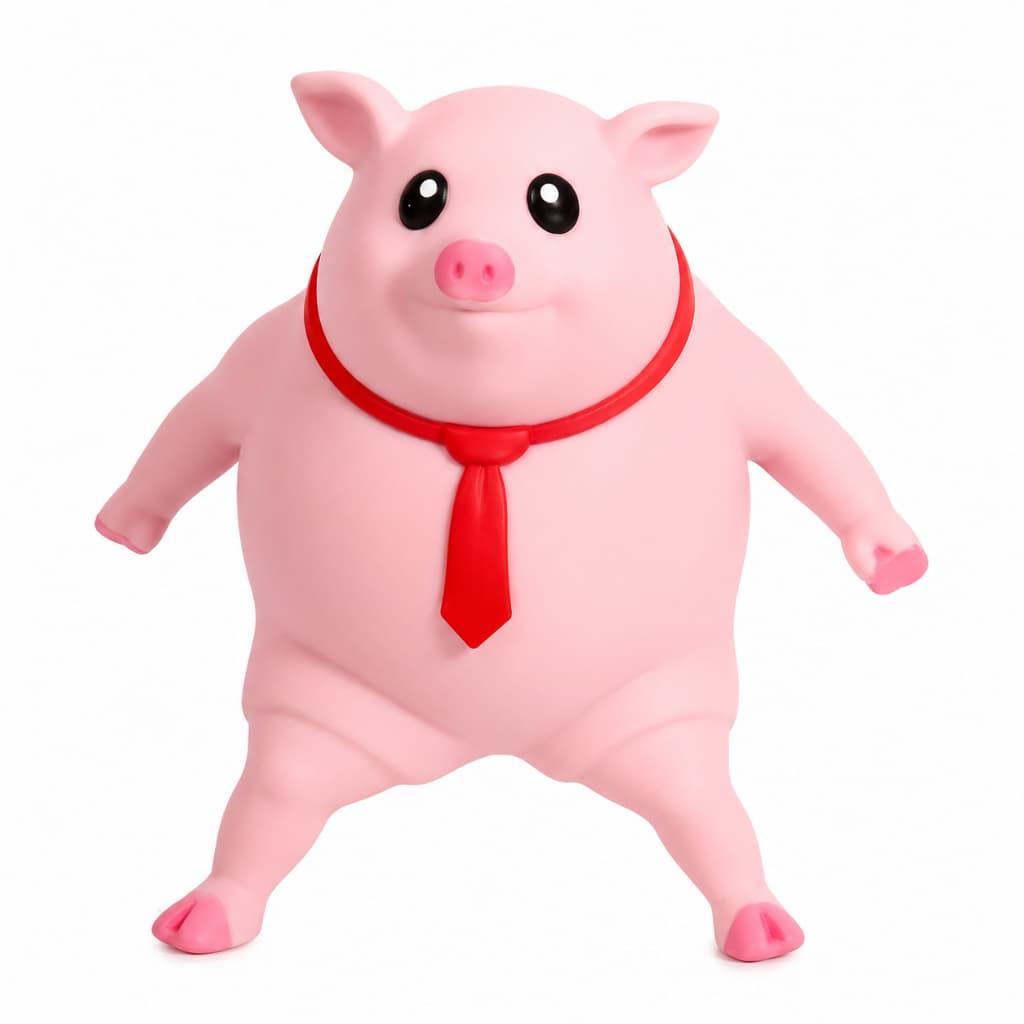 Squishy Porco Rosa Antiestresse Brinquedo Macio Relaxante Infantil