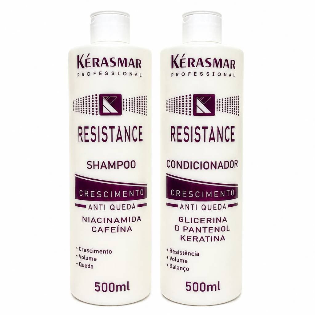 Kit Kerasmar Resistance Crecimento Anti queda 2x500ml