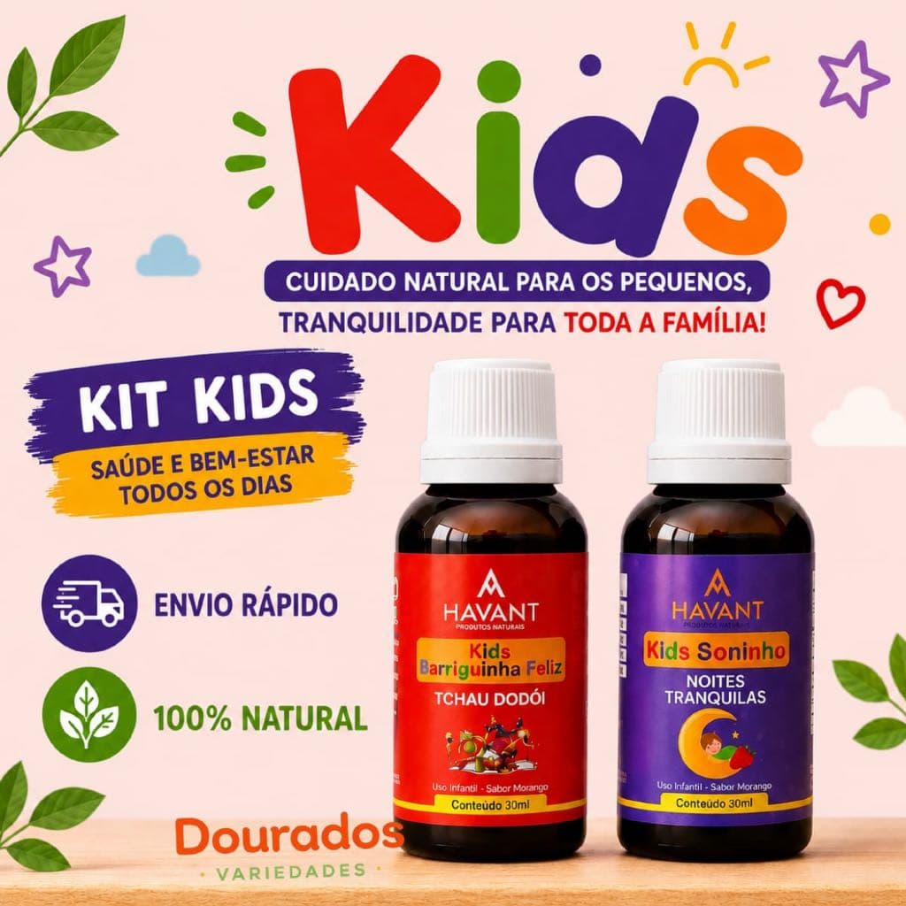 Composto Verme e Insonia Kit Kids 100% Natural Havant