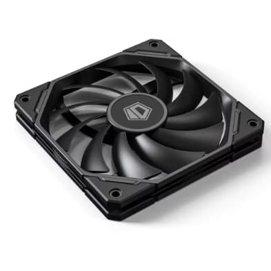 Cooler Fan Ventoinha Slim ID-COOLING TF-12015-K 120mm 4Pin PWM Ultra Fino 15mm PC CPU Gabinete Mudo