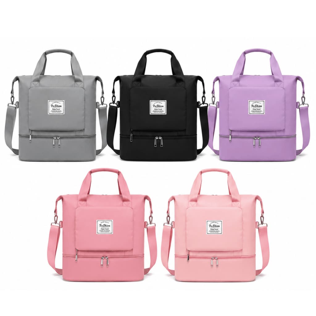 Bolsa Feminina de Viagem Impermeável Oxford Grande Bolsa de Ombro e Mão