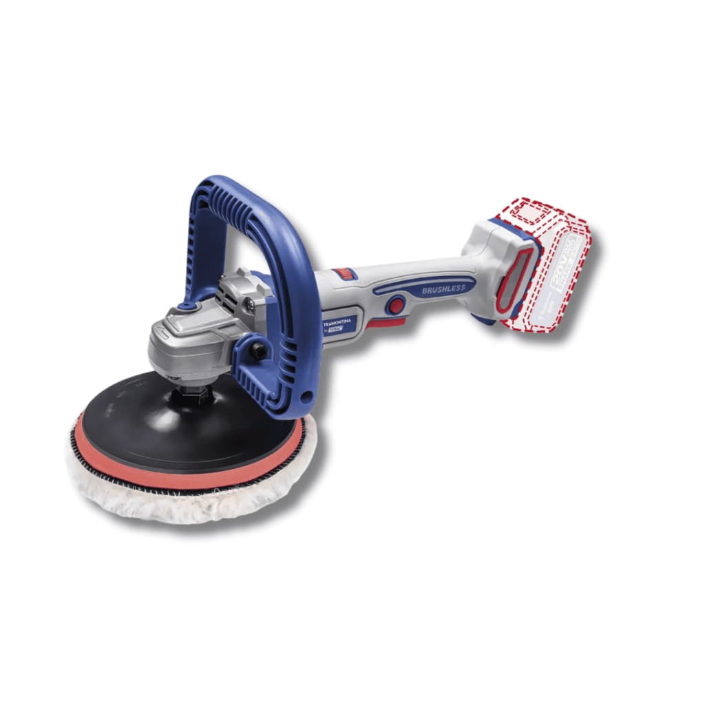 Politriz A Bateria 20v 7-180 Mm Tramontina Bytotal Azul 127/220v