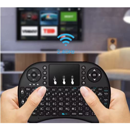 Mini Teclado Controle Sem Fio Para Smart Tv Tv Box Pc
