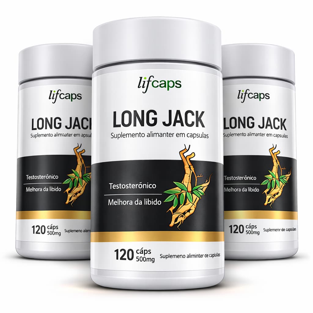 Tongkat Ali 500mg 120 Cápsulas — Extrato Natural L0ng Energia Masculino J@ck