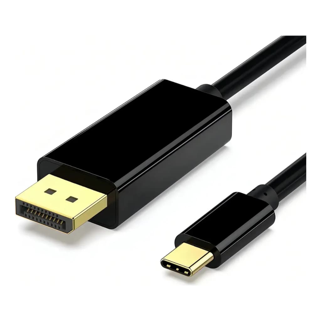 Cabo Adaptador USB-C Para DisplayPort 4K 60Hz 1.8m Thunderbolt 3 Easy Top Premium PC Mac