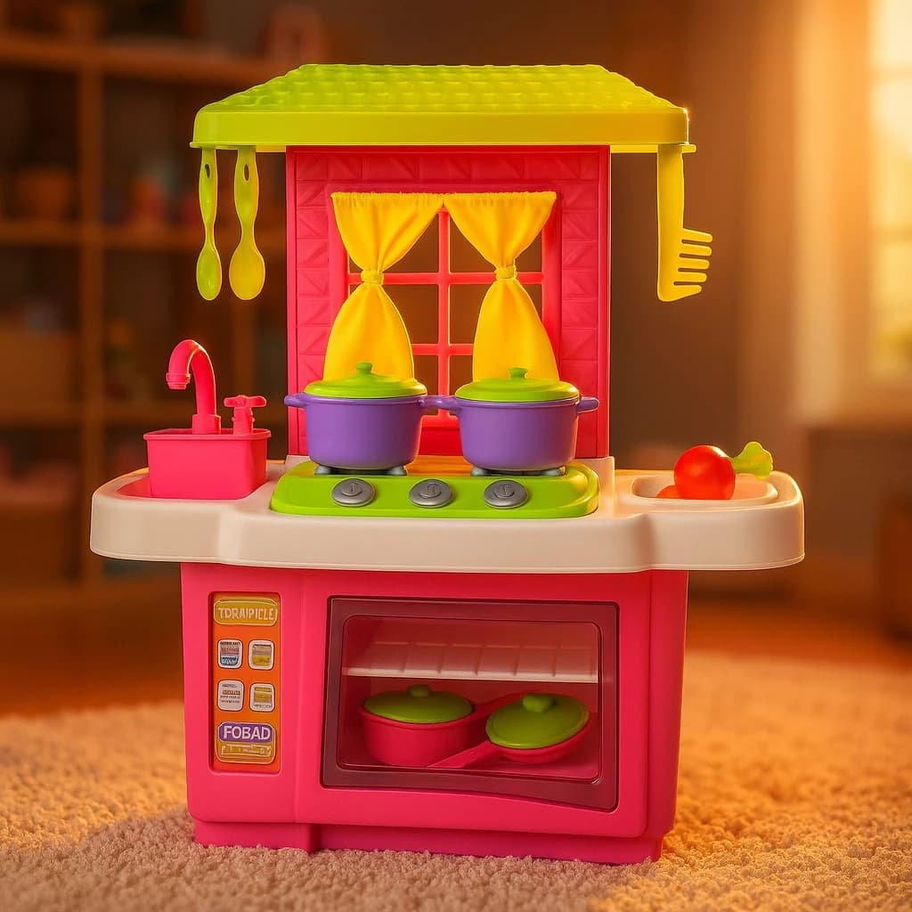 Cozinha Infantil Completa Com Forno Fogão Pia e Panelinhas Brinquedo Educativo Menina e Menino