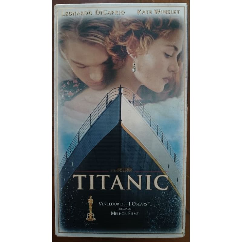 VHS Titanic Filme Duplo Vencedor de 11 Oscar