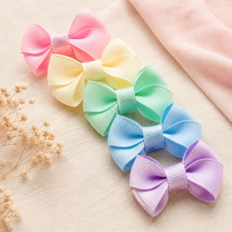 Kit laços de cabelo infantil menina bebê velcro