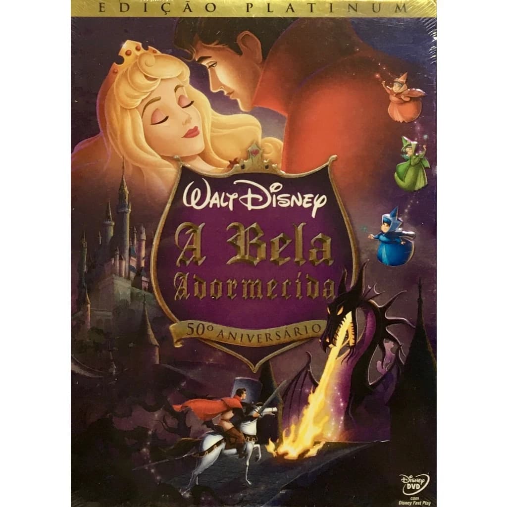 dvd 2 discos A Bela  adormecida 50 anos edicão platinium original lacrado novo top