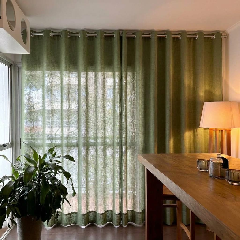 Cortina Rústica de Linho Premium 8,00 x 2,80 Sala Quarto Luxo Decoração