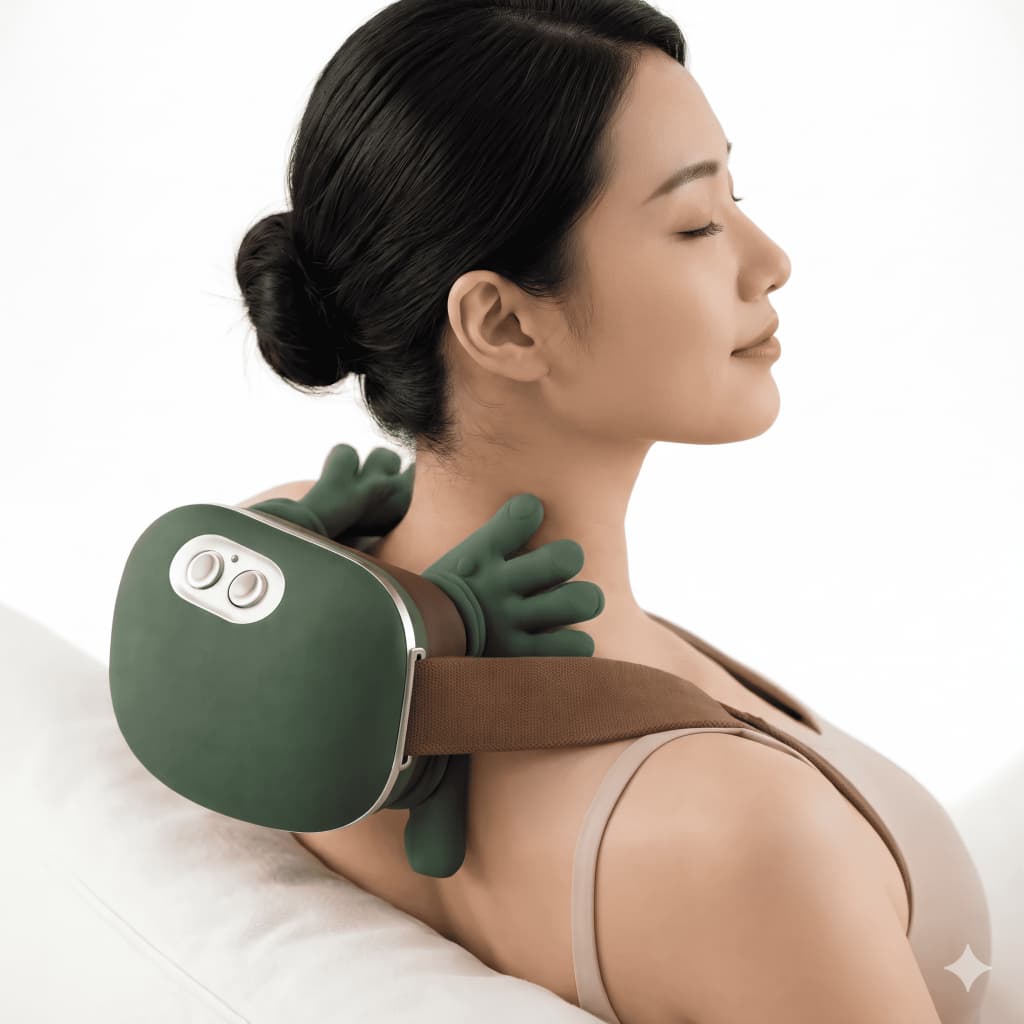 Massageador Pescoço Ombro Maozinha 3d Aquecimento Elétrico
