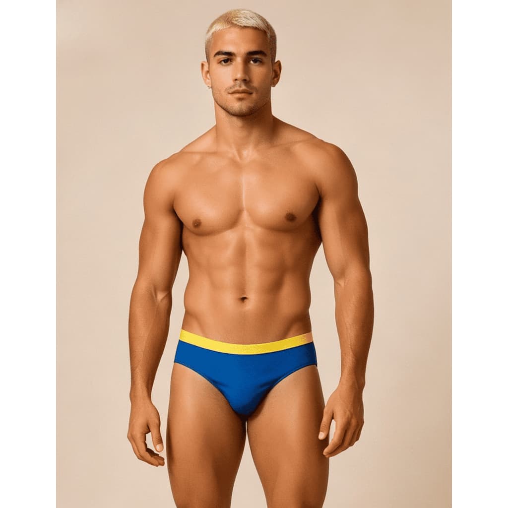 Sunga Slim Masculina Blue Gold Wonder Brasil