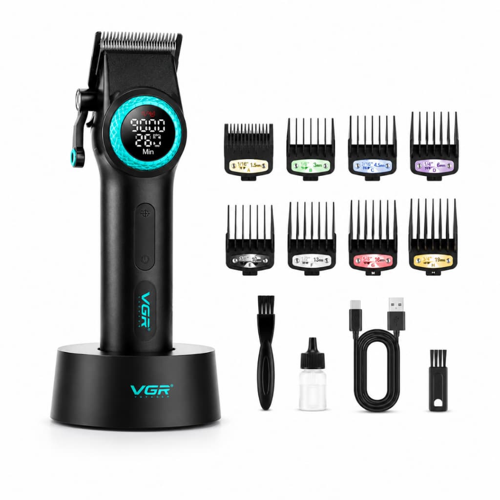 Máquina De Cortar Cabelo Barbeiro Profissional Vgr V-001 9000 Rpm