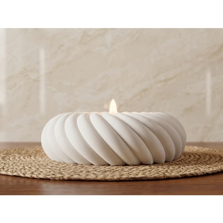 Porta Velas Twist Donut Decorativo Minimalista Rechaud