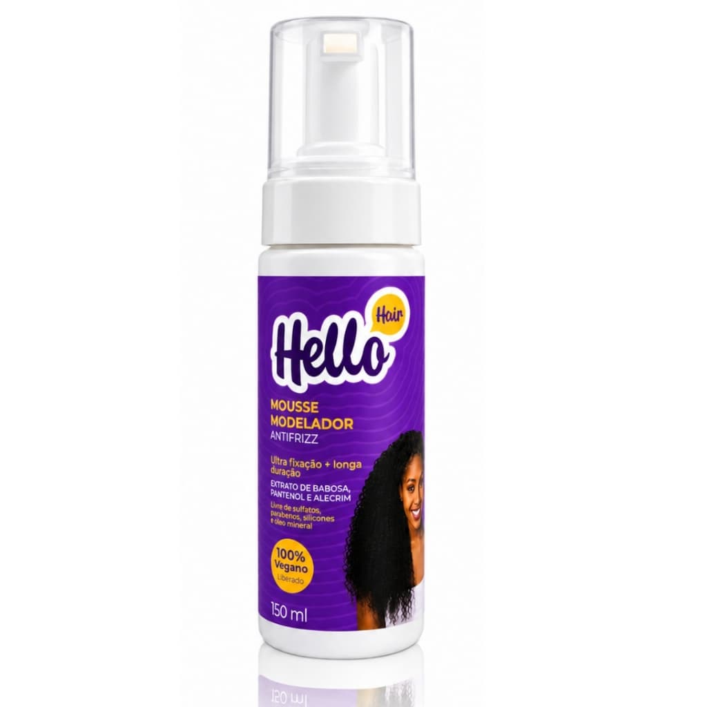 Espuma Mousse Fixador Modelador Finalizador Tranças Cachos Baby Hair Hello Hair