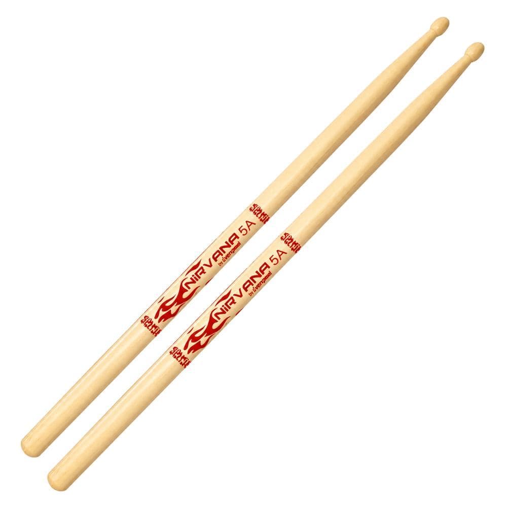 Baqueta de Bateria Nirvana Maple 5A Ponta de Madeira Leveza e Conforto para Bateria Acústica e Eletrônica - 1 Par