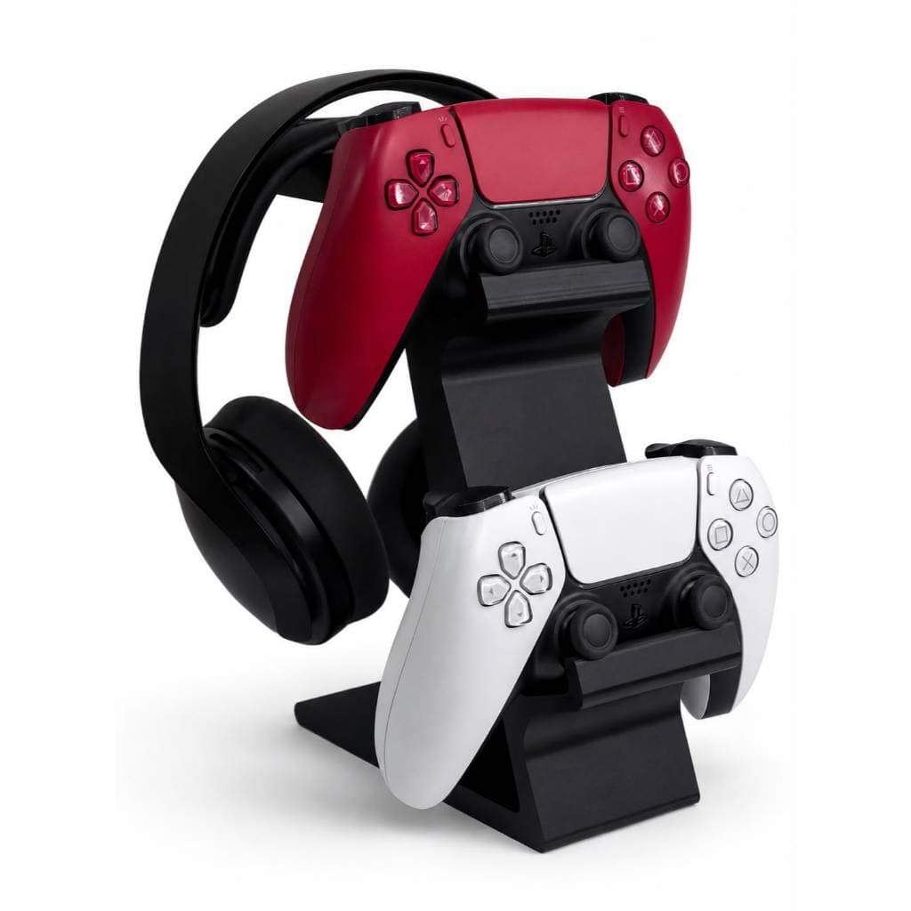 Suporte Gamer para Headset e 2 Controles PS5