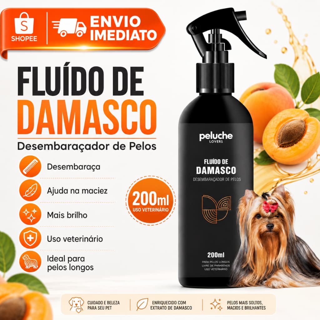 Desembaraçador Premium para Pet Cachorro e Gato Peluche Lovers 200ml