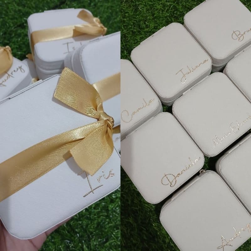 10 Porta Joias Personalizados madrinha casamento convite