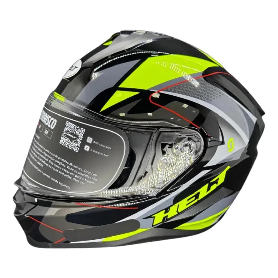 Capacete Integral Tamanho Helt Tracker Glass Quantum