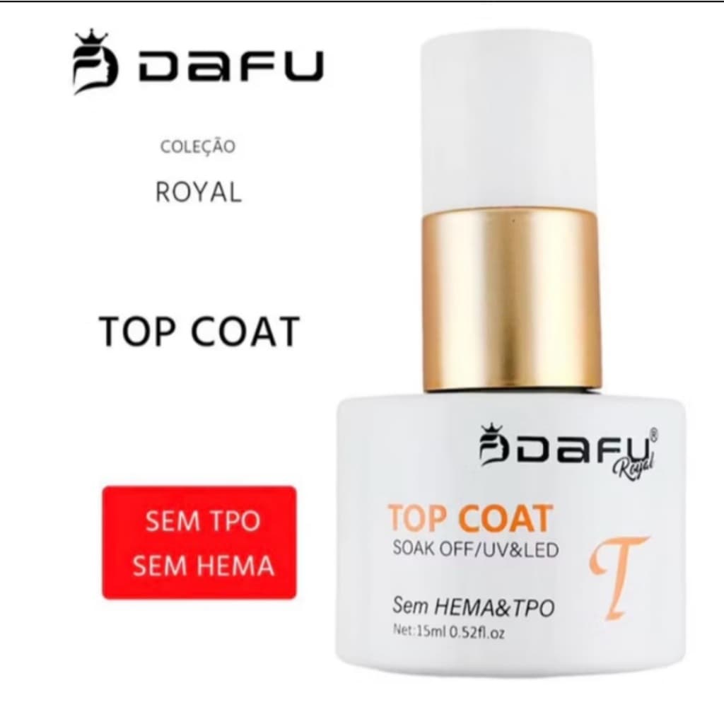 Top Coat Dafu 15ml Livre de TPO HEMA UV/LED Anti Risco