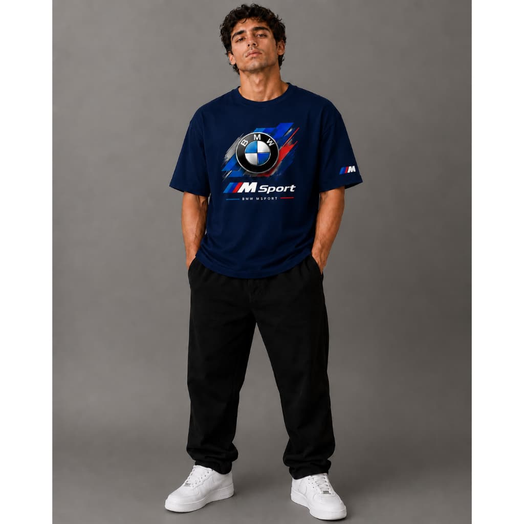 Camiseta BMW MSport Adulto e Infantil para crianças blusa para amantes de carros esportivos