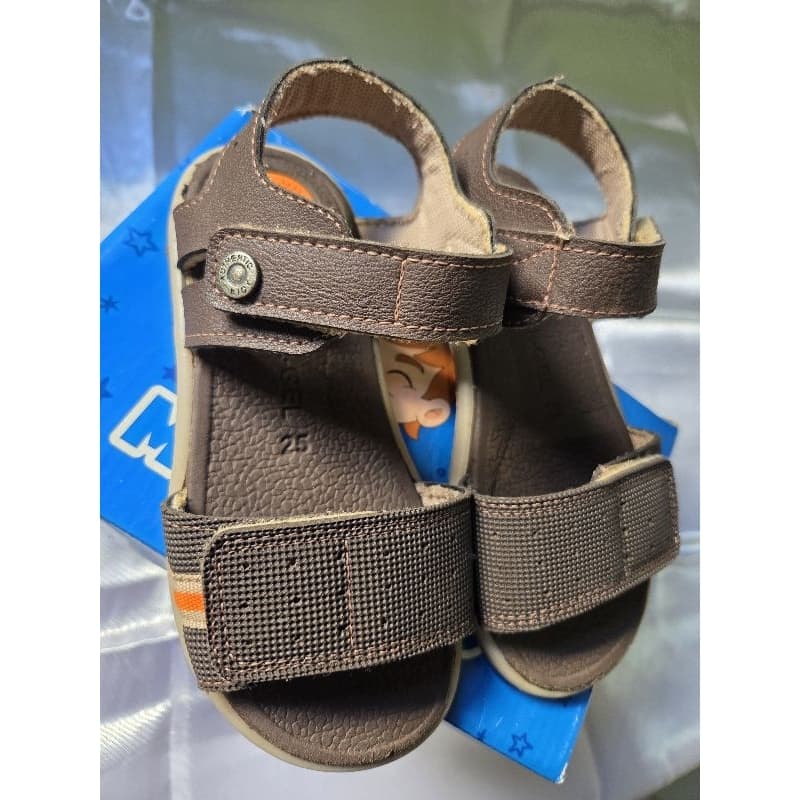 (Desapego) Sandália Papete Menino Molekinho N°25 Casual Escolar Anatômica Super Confortável Velcro