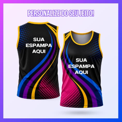 Camisa Regata Dry Fit Sublimação Total Personalizada