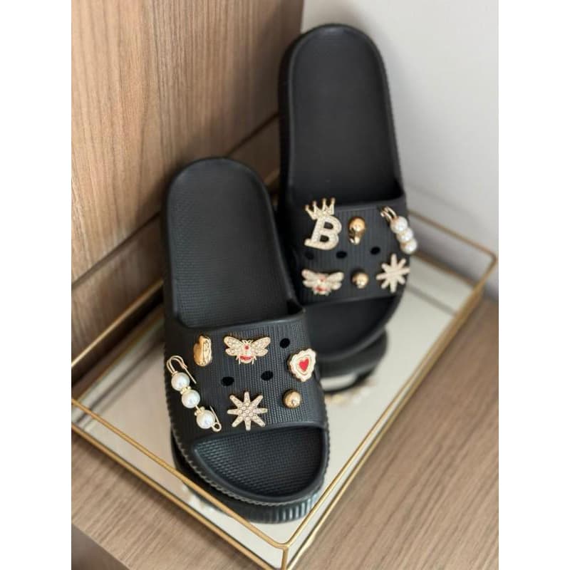 chinelo sld feminino com bottons em Eva antiderrapante