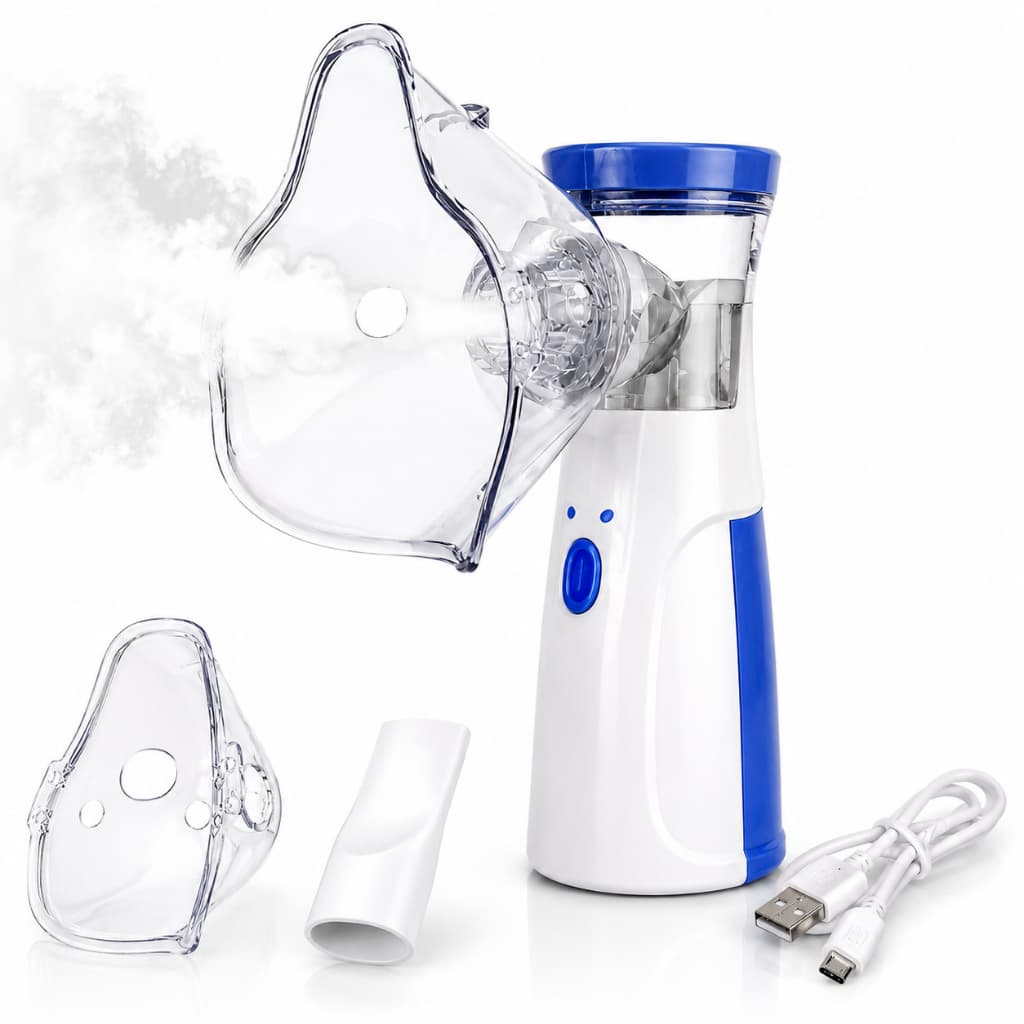 Nebulizador Portátil Para Adultos e Infantil Inalador Máquina Nebulizadora Silencioso Ultrassônico USB