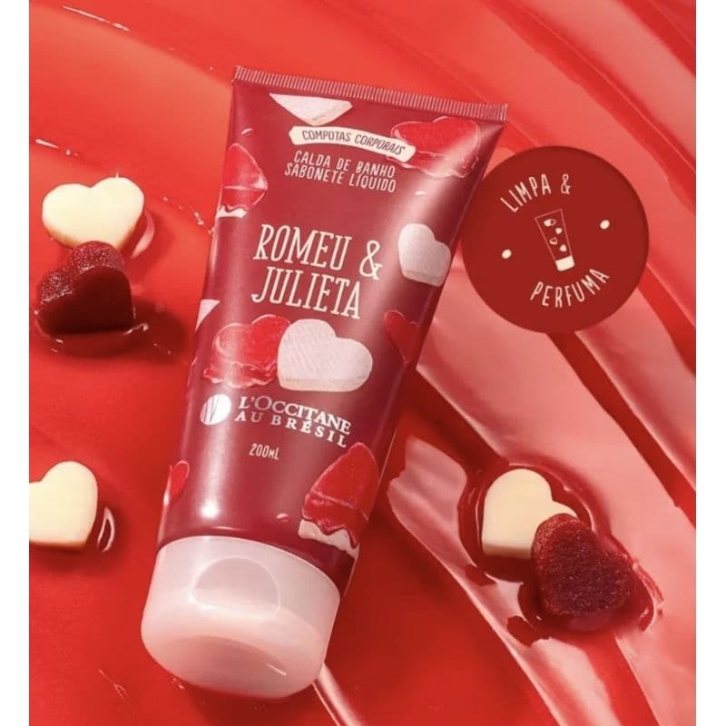 Sabonete Líquido Corporal Romeu e Julieta 200ml L'Occitane au Brésil Calda de Banho -  Original