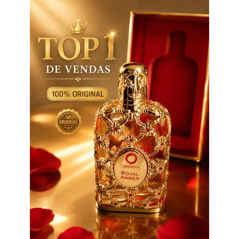 Perfume Unissex Orientica Royal Amber 80ml – Fragrância Versátil- perfume árabe feminino original