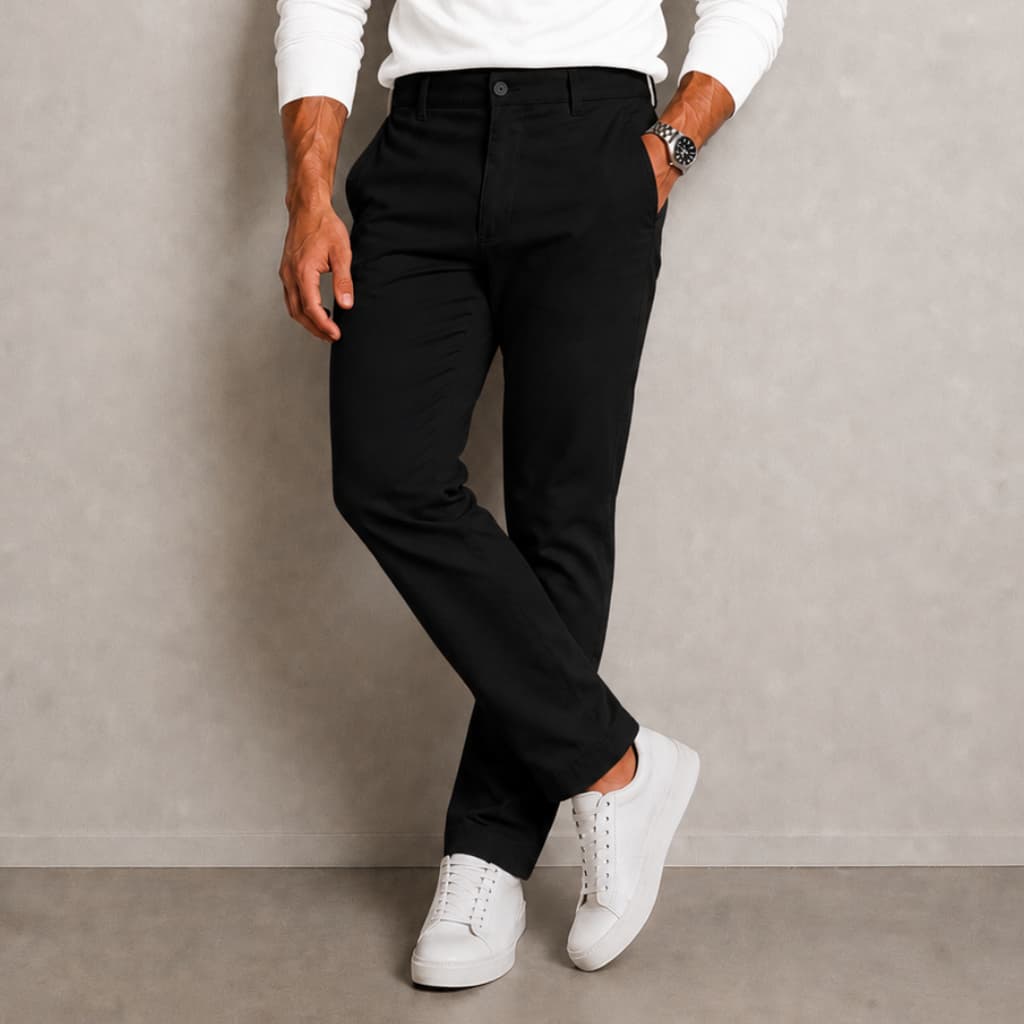 Calça SARJA Masculina Social Com Bolso Embutido De Alfaiataria Esporte Fino Com Lycra Slim 38-46