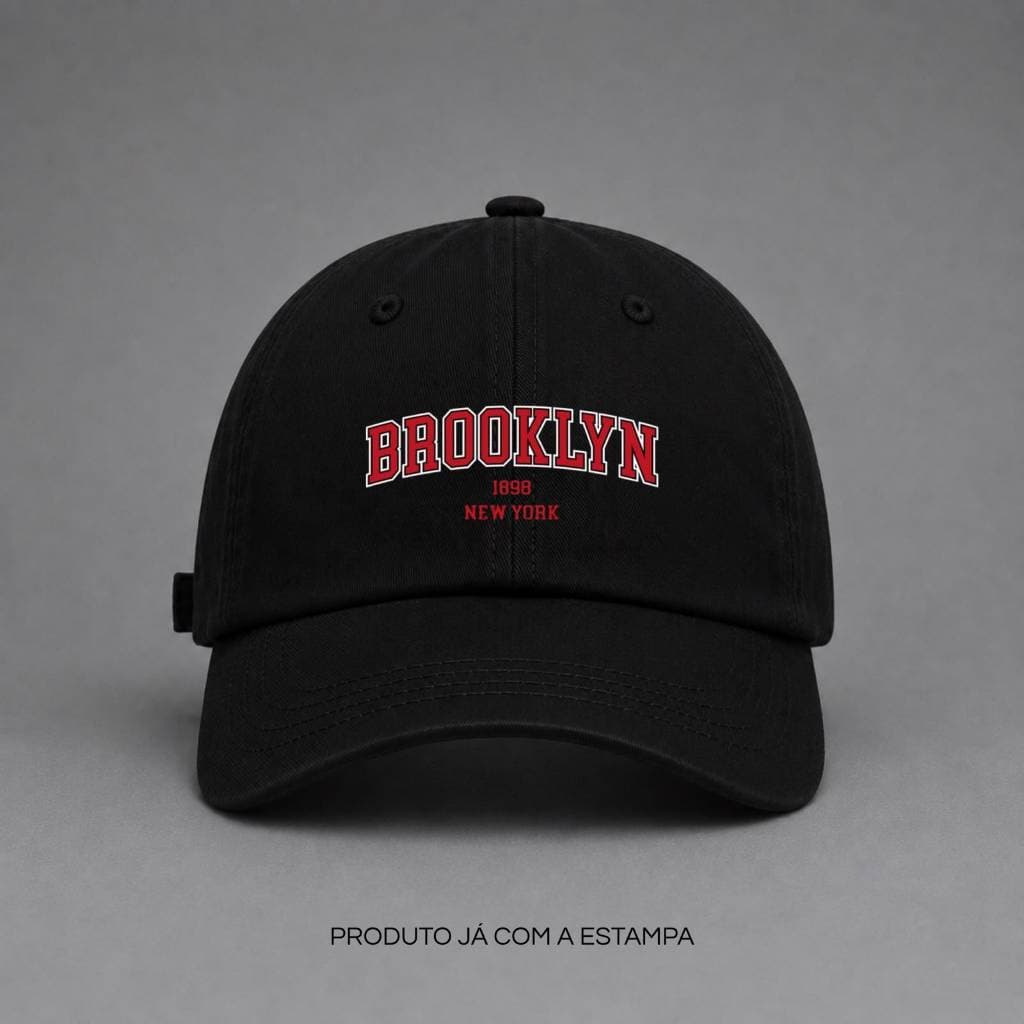 Boné Aba Curva Brooklyn New York 1898 – Boné Unissex Ajustável Estilo Streetwear Casual