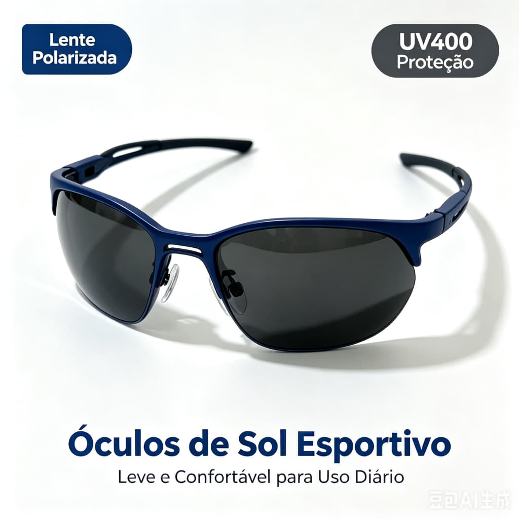 Óculos de sol esportivos masculinos – lentes polarizadas antirreflexo – adequados para dirigir, andar de bicicleta e cor