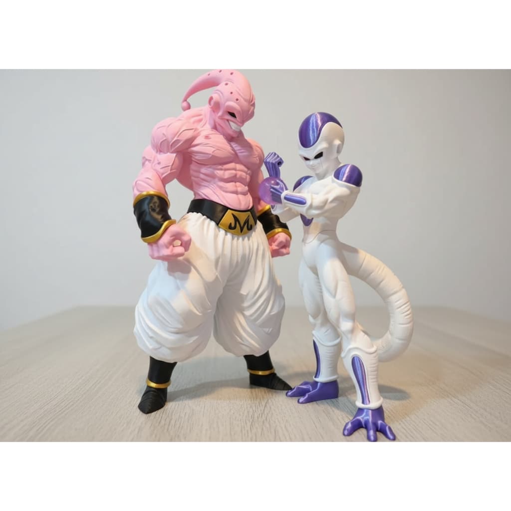 Boneco Action Figure Estátua Majin Boo Freeza Golden Freeza Dragon Ball Z Realista Com 25cm Colecionável Decoração Geek