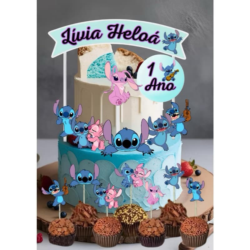Topo de Bolo Personalizado + Tags para Docinhos | Kit Festa Personalizada | Qualquer Tema