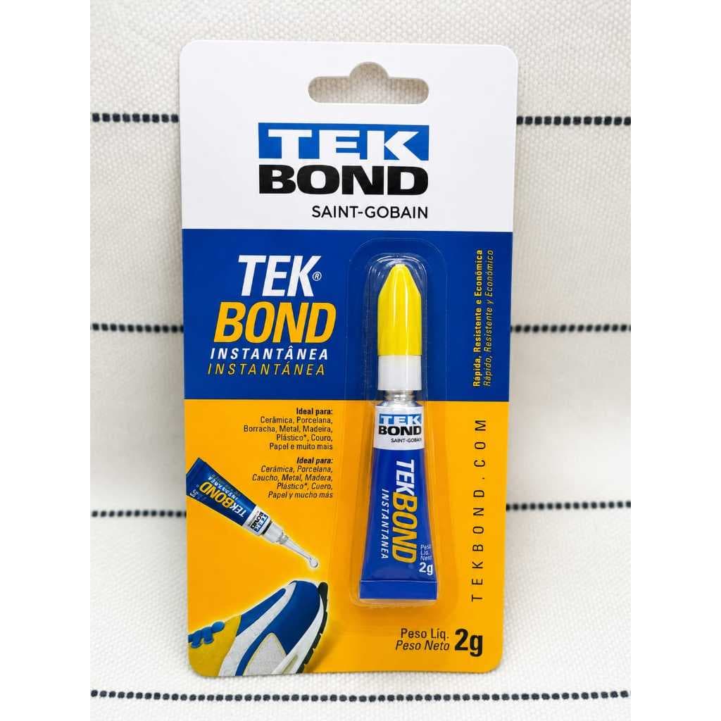 Cola Instantânea TekBond 2g –  Super Cola Multi Uso Alta Fixação e Secagem Rápida