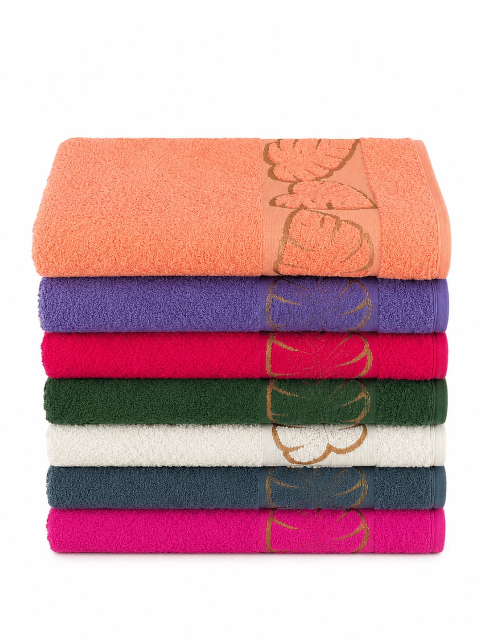 Toalha de Banho Florata 100% Algodão 70x140 Macia Alta Absorção Premium