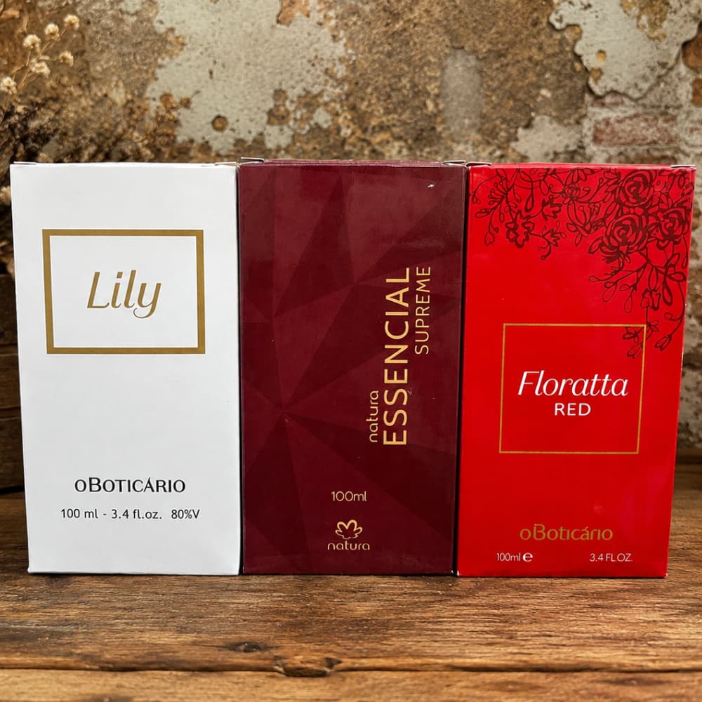 Kit 03 Perfumes Feminino 100Ml