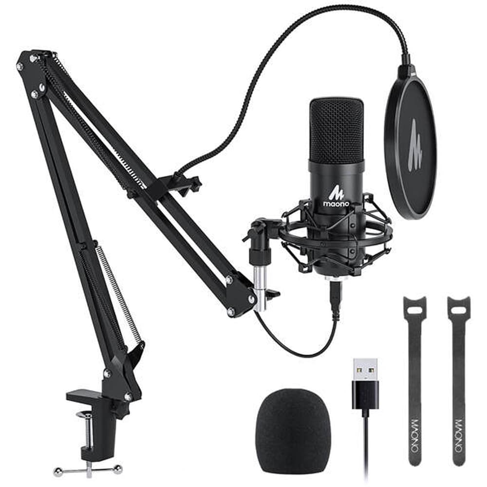 Kit Microfone Usb Condensador Maono Au-A04 Estúdio Outlet