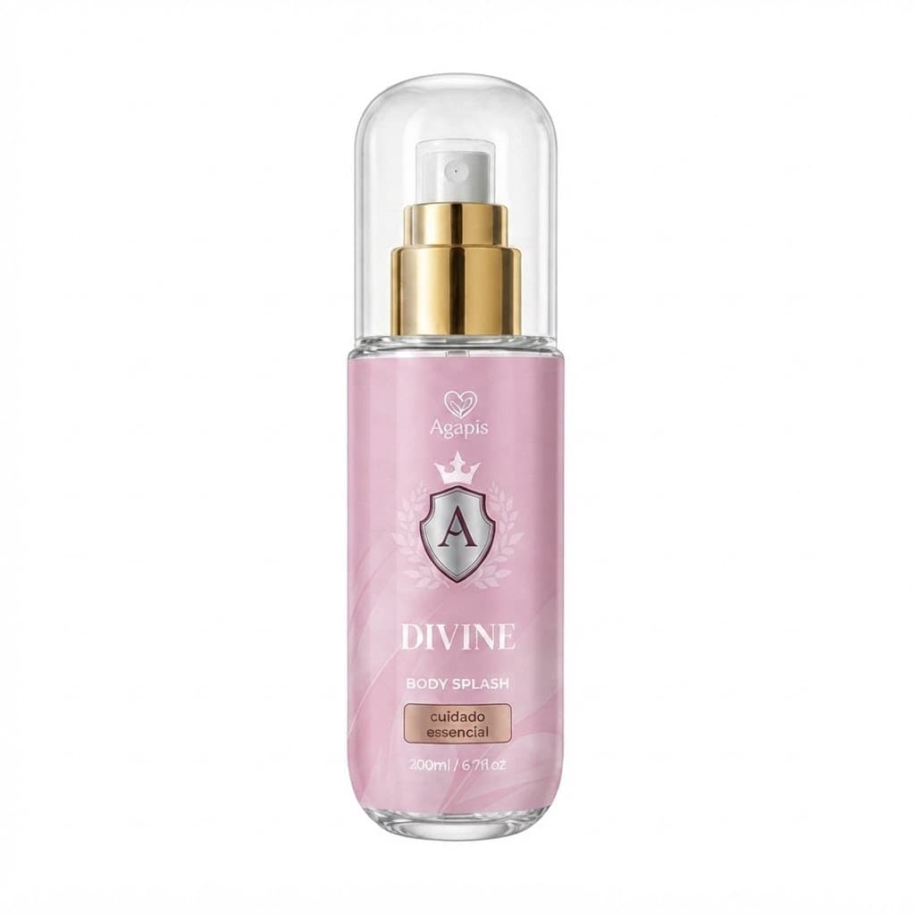 Perfume Feminino Body Splash Divine 200ml Desodorante Colônia Corporal Fragrância Feminina