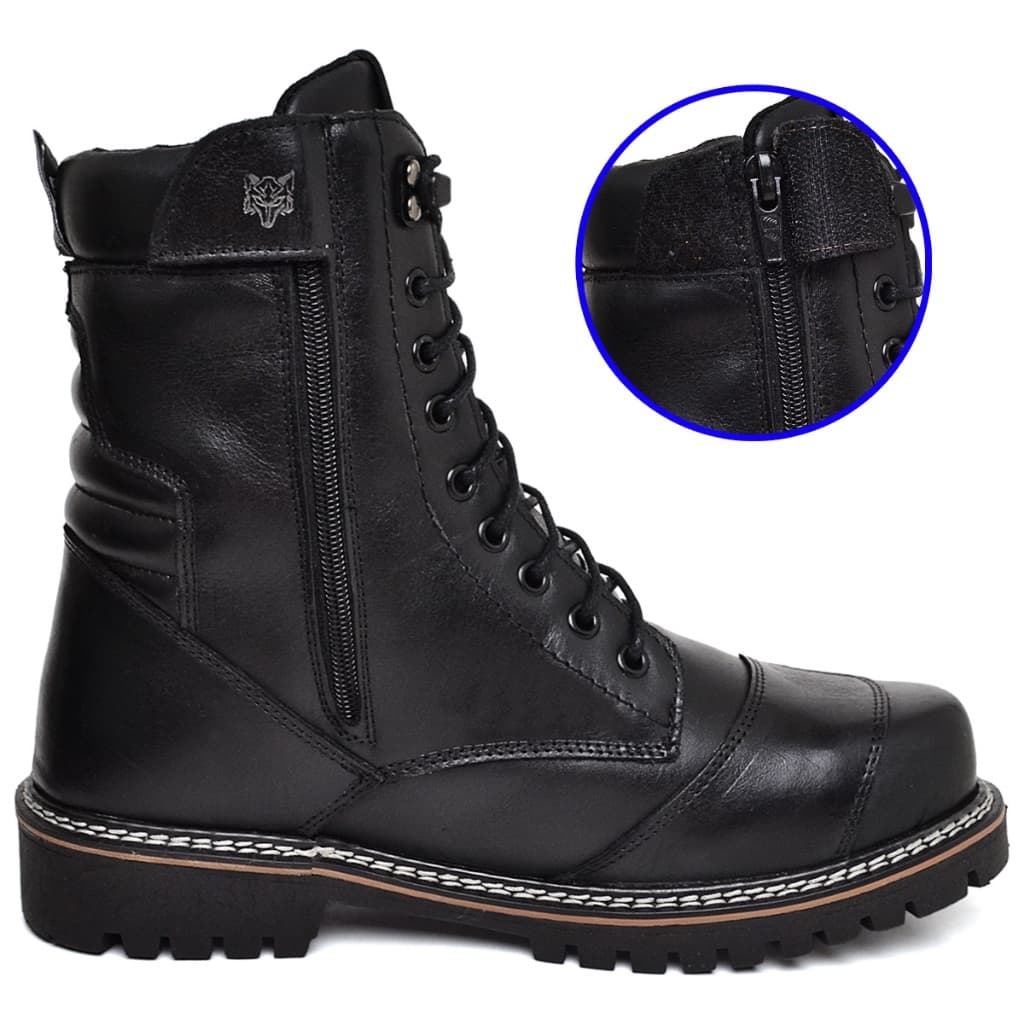 Bota Masculina Ranclafe Titanium Estradeiro 1038 Em Couro Legítimo