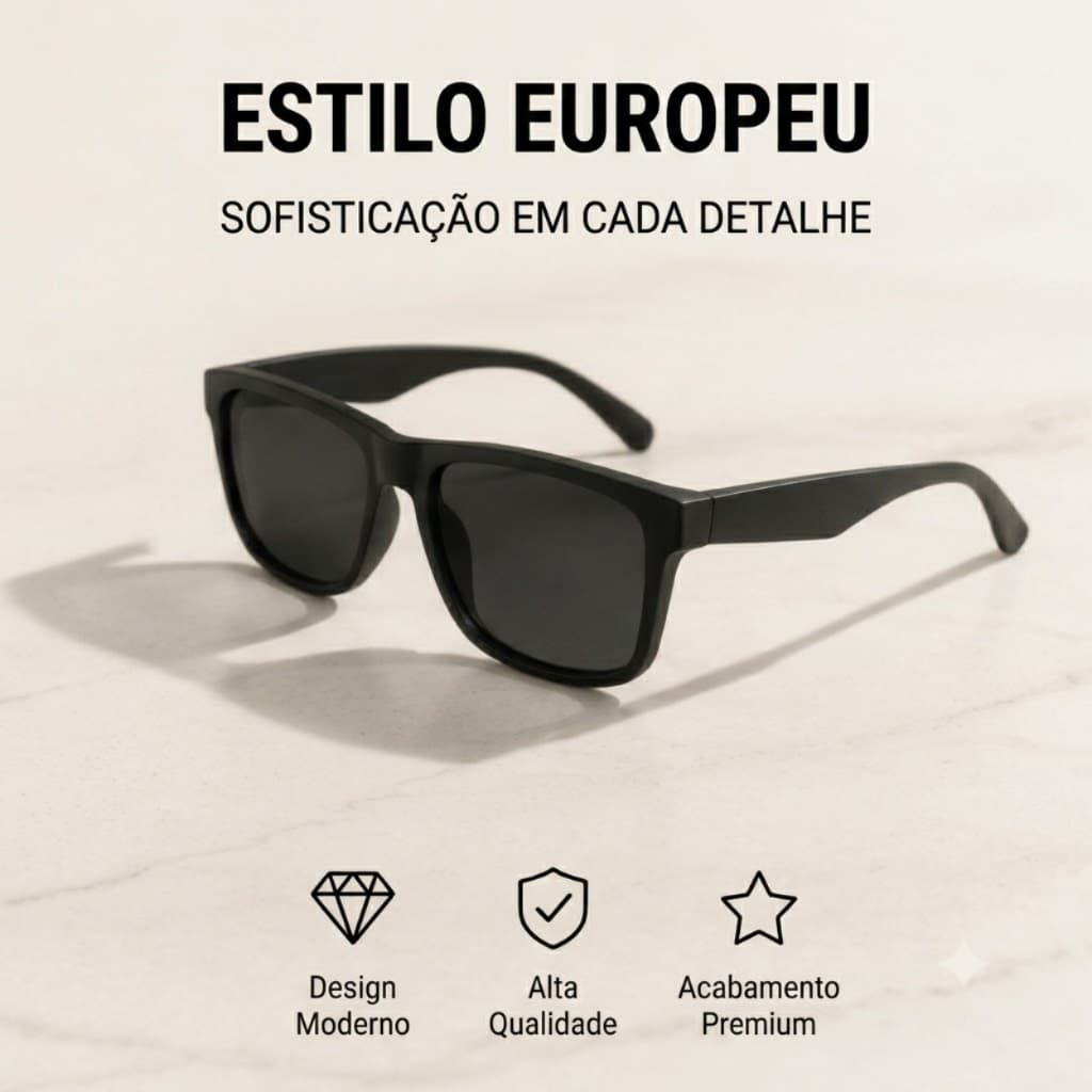 Óculos de Sol Dubai Premium UV400 Masculino Feminino Unissex