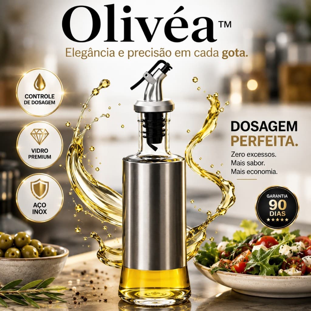 Galheteiro Vidro 300ml Porta Azeite Aço Inox Bico Dosador Antivazamento Cozinha Gourmet