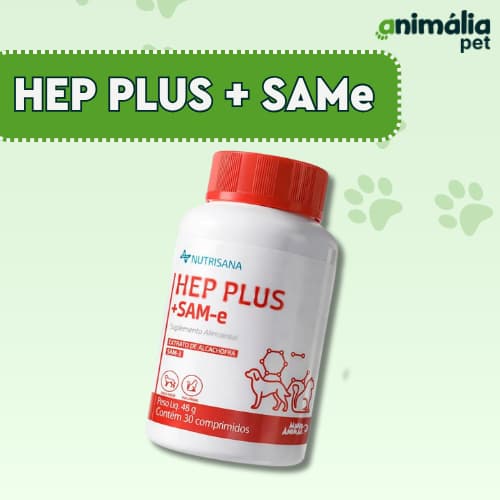 Hep Plus + SAMe para cães e gatos 30 comprimidos - Nutrisana